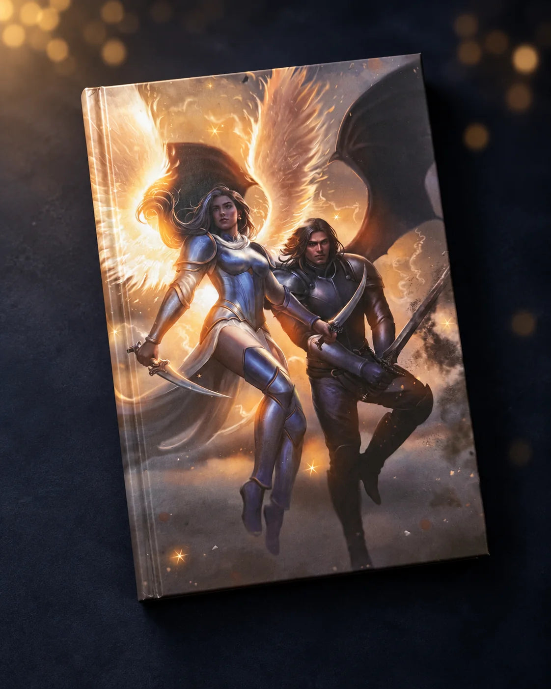 Full-color character laminate on Crown of Smoke and Starlight